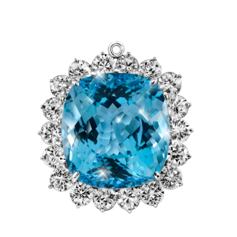 Blue Topaz Pendant