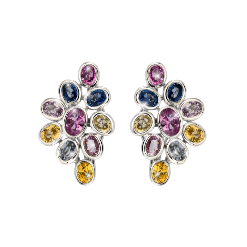Fancy Sapphire Earring